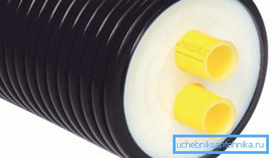 Папярэдне ізаляваныя поліўрэтанавыя трубы для ацяплення