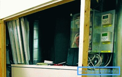 Прыклад ўладкавання вентыляцыйнай камеры