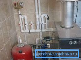 Прыклад плошчы, якую займае корпус і ўсе дадатковыя элементы сістэмы