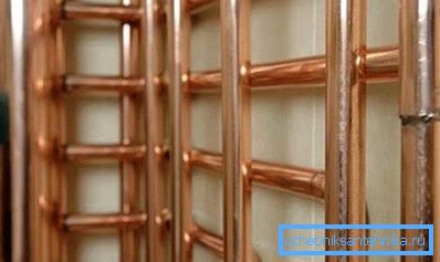Прыклад рэгістра з медных труб Прыклад рэгістра з медных труб