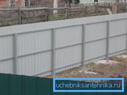 Профільная труба 40х40х3 ў якасці асновы плота