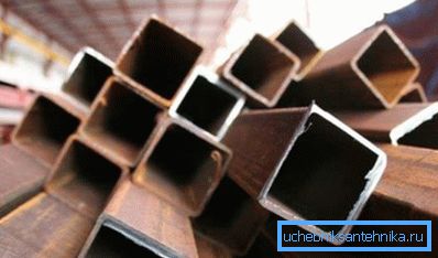 Профільныя вырабы квадратнага перасеку Профільныя вырабы квадратнага перасеку