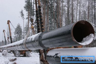 Пракладка газавай магістралі. Пракладка газавай магістралі.