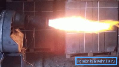 Праца дызельнай гарэлкі.