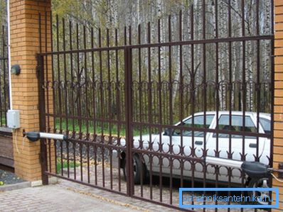 Ворныя вароты з профільнай трубы Ворныя вароты з профільнай трубы