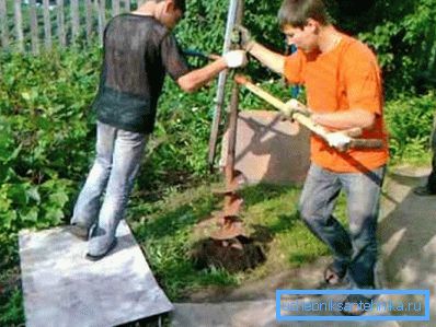 Ручное бурэнне шахты Ручное бурэнне шахты