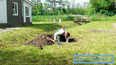 Капанні ямы для сэптыка