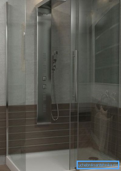 З дапамогай паддона можна хутка збудаваць душавую кабінку.