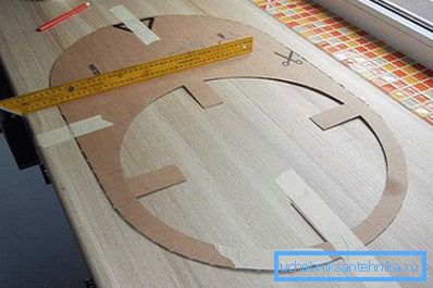 З дапамогай шаблону выконваюць разметку адтуліны; З дапамогай шаблону выконваюць разметку адтуліны;