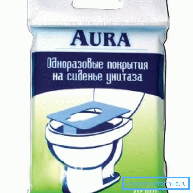Сурвэткі на сядзенне ўнітаза (ўпакоўка 10 штук)