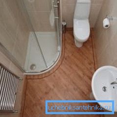 Самая маленькая душавая кабіна кутняга тыпу Самая маленькая душавая кабіна кутняга тыпу