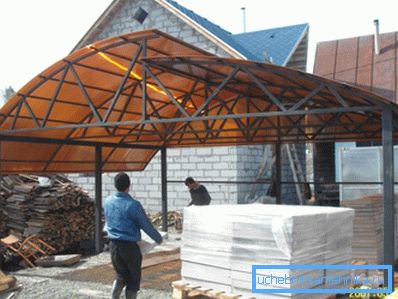 Сёння папулярныя альтанкі з профільных труб