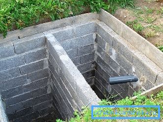 Сэптык з бетонных блокаў Сэптык з бетонных блокаў