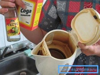 Сода і воцат - эфектыўныя сродкі барацьбы з засмечваючы Сода і воцат - эфектыўныя сродкі барацьбы з засмечваючы