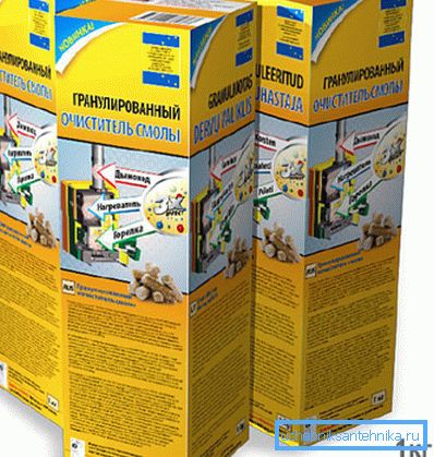 Сродак для ачысткі смалы ў кашуль.