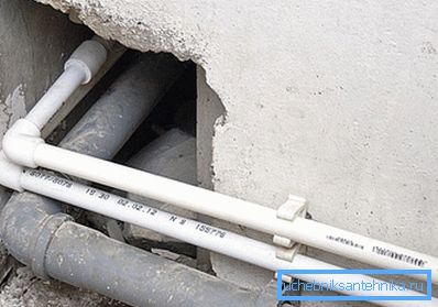Старайцеся размяшчаць трубы з невялікім водступам адзін ад аднаго