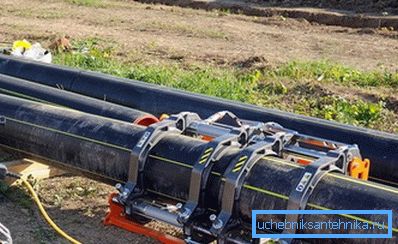 Стыковой зваркі поліэтыленавага газаправода. Стыковой зваркі поліэтыленавага газаправода.