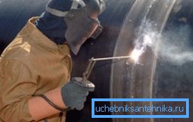 Зварка газавай трубы высокага ціску Зварка газавай трубы высокага ціску