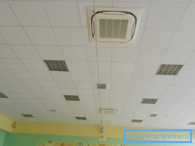 Так выглядае бачная частка сістэмы падачы паветра.
