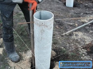 Такія трубы выдатна падыходзяць для збудаванні столбчатые падмурка.