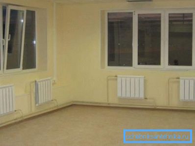 Тонкія трубы глядзяцца значна акуратней ў памяшканні