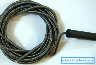 Тросік для прачысткі каналізацыі Тросік для прачысткі каналізацыі