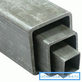 Трубы рознага перасеку.