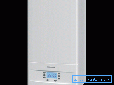 Універсальны кацёл маркі Electrolux з магчымасцю насценнага мантажу Універсальны кацёл маркі Electrolux з магчымасцю насценнага мантажу