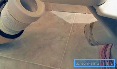 ўстаноўка ўнітаза