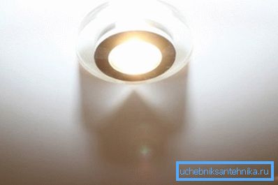 Усталяваны потолочный свяцільня Усталяваны потолочный свяцільня