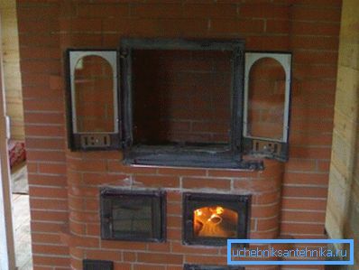 Варыянт стварэння ацяпляльных шчыткоў на адным баку канструкцыі Варыянт стварэння ацяпляльных шчыткоў на адным баку канструкцыі