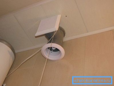 Вентыляванне санвузла выцяжным вентылятарам Вентыляванне санвузла выцяжным вентылятарам