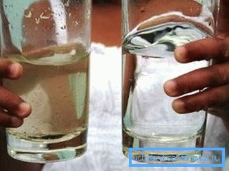 Вада да і пасля фільтрацыі Вада да і пасля фільтрацыі