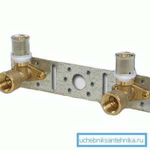 Водорозетки на металічнай планцы Водорозетки на металічнай планцы