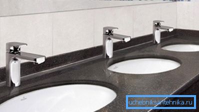 Ўрэзка ніжэй за ўзровень стальніцы