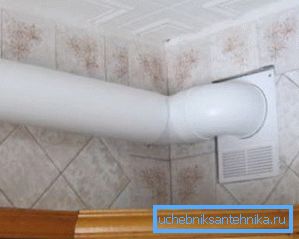 Выцяжной канал з круглай пластыкавай трубы Выцяжной канал з круглай пластыкавай трубы